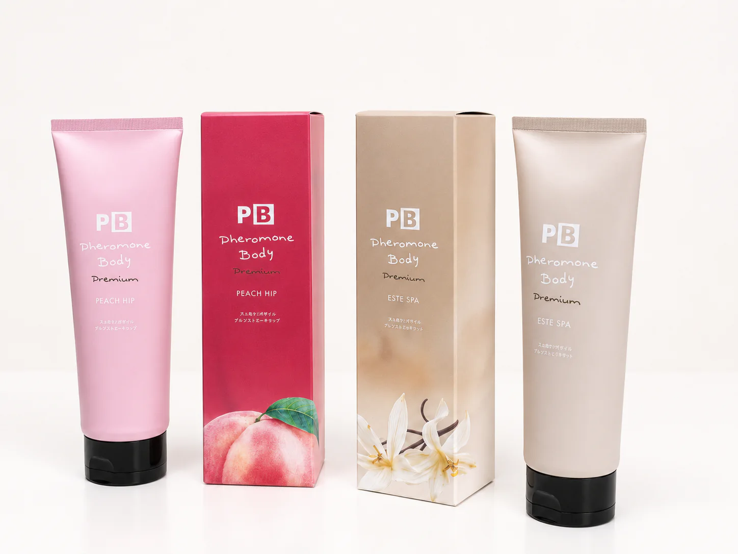 Hai phiên bản Peach Hip và Este Spa của Pheromone Body Premium