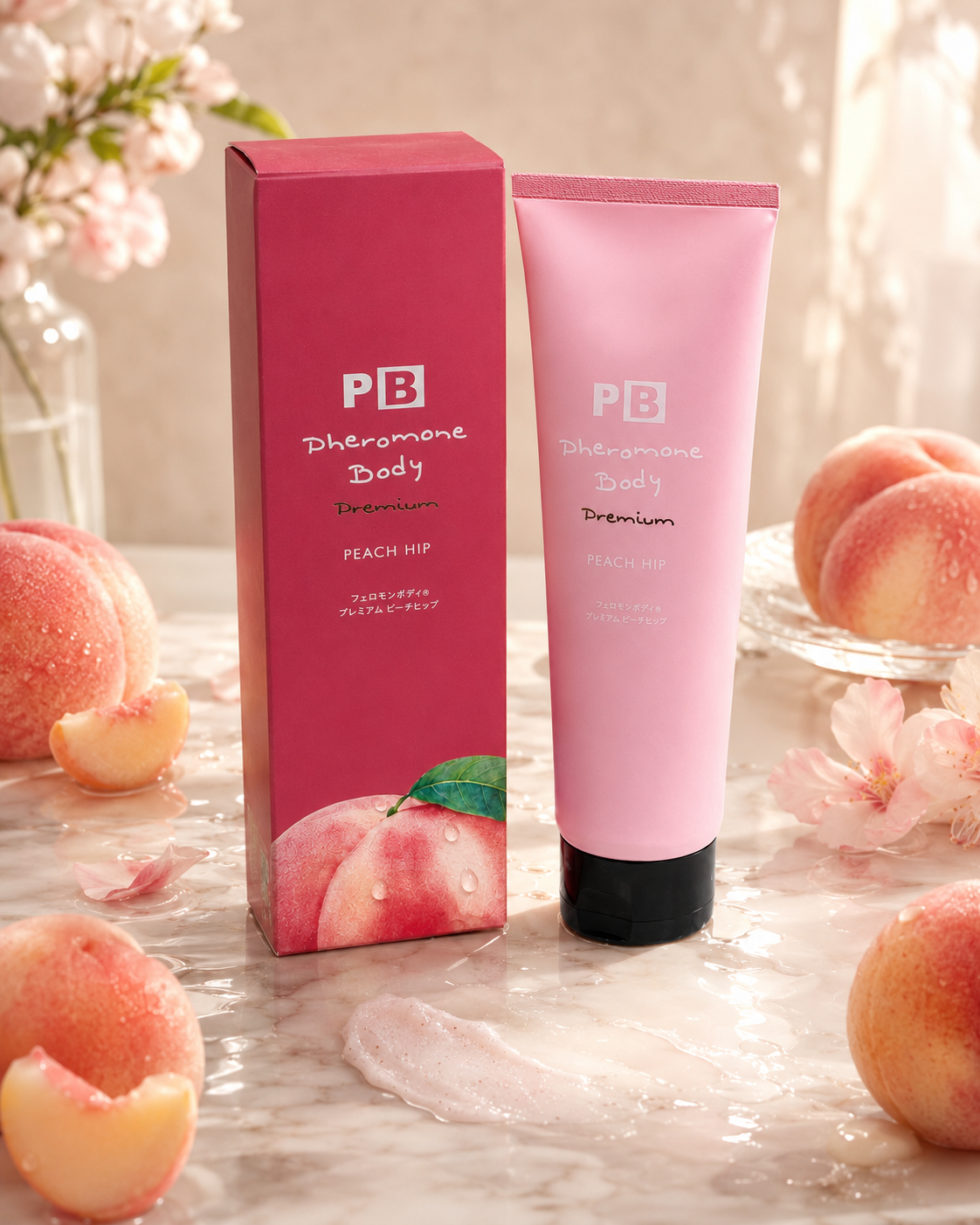 Pheromone Body Premium Peach Hip giữa hoa và đào